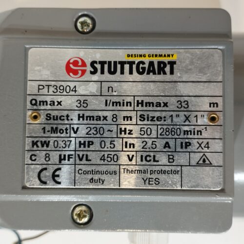 Bomba Periferica Stuttgart 1/2HP PH3904