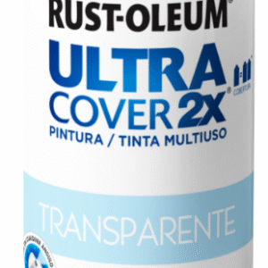 Ultra Cover 2X Pintura Multiuso en Aerosol Protección Transparente TRANSPARENTE BRILLANTE 340 GR • 262154