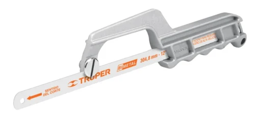 Arco sierra Aluminio p/hojas rotas c/hoja HSS «TRUPER»MAT-12. Cod:40130110