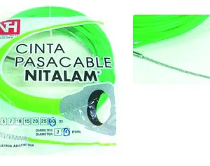 Cinta pasacable nylon,alta resistencia ,verde,10mt»GRILON». Cod:40436610