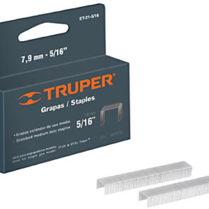 Grapa 1/2″ p/engrapadora TRUPER ET-50/EM-50 cj/1000 x caja. Cod:40670058