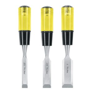 Juego 3 Formón mgo.plast alto imp(1/2″,3/4″y1″)»PRETUL»JFP-3. Cod:40900137