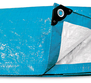 Lona Polieti.azul(Prot.UV)c/ojales 4.00×4.00mt»PRETUL»LP-44. Cod:41920055