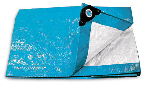 Lona Polieti.azul(Prot.UV)c/ojales 6.00×9.00mt»PRETUL»LP-69. Cod:41920069