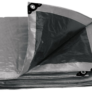 Lona Polietil.gris(Prot.UV)c/ojales1.50×2.00mt»TRUPER»LT-152. Cod:41920380
