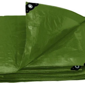 LonaPoli.verde olivo(Pr.UV)c/oj(Uso rudo)6x9m»TRUPER»LT-69X. Cod:41920530