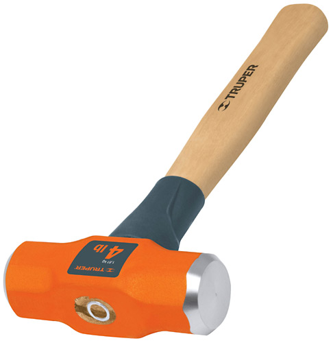 Maceta acero octogonal c/mgo.encino de 1.350kg «TRUPER»MD-3M. Cod:42050215