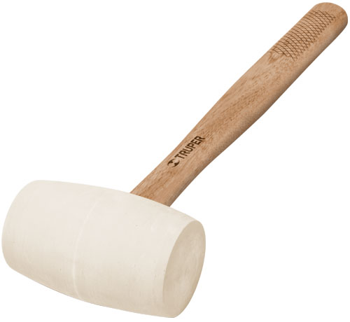 Maceta de caucho blanca 65mm «TRUPER» MH-24. Cod:42050537