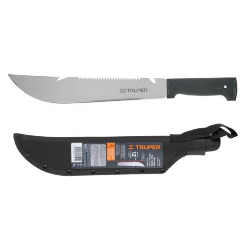 Machete mgo.Negro cam.t/rambo c/funda 12″ «TRUPER»T-460-12XB. Cod:42065045