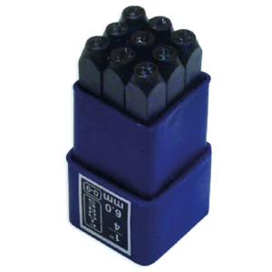 Juego de Números acero de golpe 10mm. «BLACK JACK» BJT216. Cod:42700140