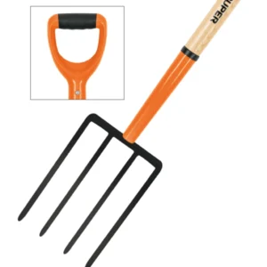 Pala cavar tierra 4dtes.mgo.anilla metal Cabo30″»TRUPER»BJ-4. Cod:43053955
