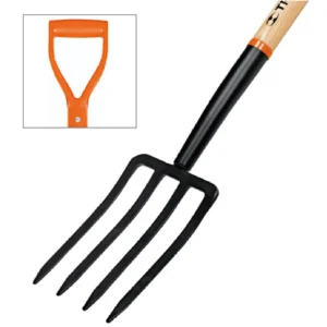 Pala cavar tierra 4dtes.mgo.ergonómico.Cabo27″ «TRUPER»BJ-4P. Cod:43053953