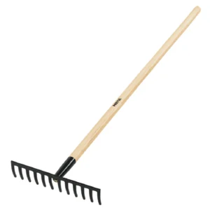 Rastrillo recto 12 dientes con cabo de madera PRETUL R-12MP. Cod:43370186