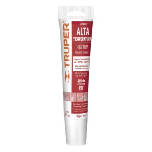 Silicona alta temp.(-65ºa+300º)Pomo 85g.Rojo»TRUPER» ALTE-R COD:43450220