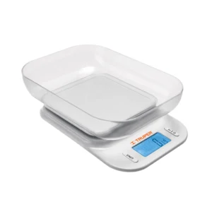 Balanza digital p/cocina c/bandeja 5Kg «TRUPER» BASE-5T. Cod:60355014
