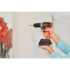 Taladro Inalámbrico 20V MAX* Litio. Black + Decker BCD702C1