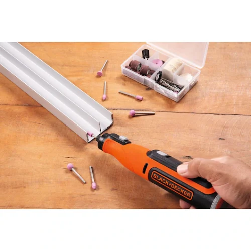 Minitorno 8V con 35 Acc y Estuche. Black + Decker BCRT8K35