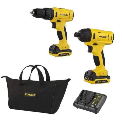 STANLEY COMBOS TALADRO C/P + ATORN C/P +BOLSO. Stanley SCHI12C2K
