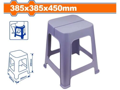 BANCO PLASTICO 385X385X450MM WADFOW WPZ1345