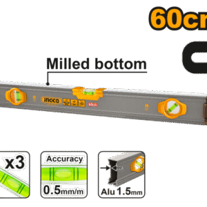 NIVEL IMANTADO 60CM ALUMINIO INGCO HSL38060M