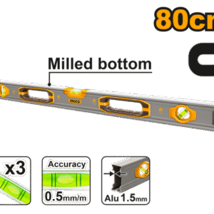 NIVEL IMANTADO ALUMINIO 80CM INGCO HSL38080M
