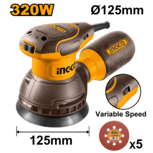LIJADORA ROTO ORBITAL 125MM 320W RS3216 INGCO