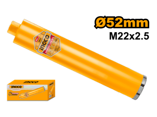 MECHA COPA DIAMANTADA SACATESTIGOS HORMIGON Ø 52MM X 450MM TALADRO VERTICAL INGCO DCB580528