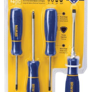 JUEGO DESTORNILLADORES IRWIN PRO 4PCS C/ERGONOMICO. Irwin 1948799