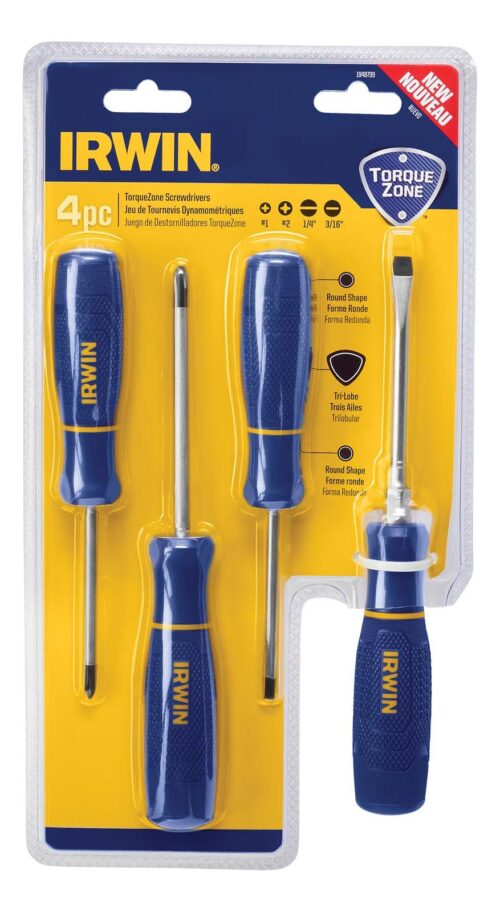 JUEGO DESTORNILLADORES IRWIN PRO 4PCS C/ERGONOMICO. Irwin 1948799