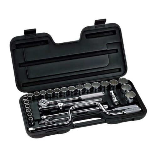 Juego 29 Piezas Dados Métricos Encastre 1/2''. Stanley 86504