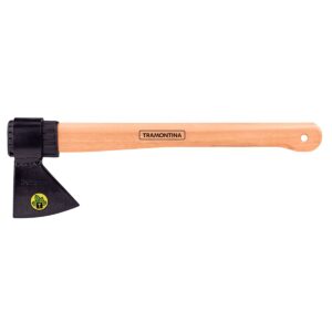 Hacha soldada cabeza redonda, tamaño 2, mango de madera 50 cm. Tramontina 77322424