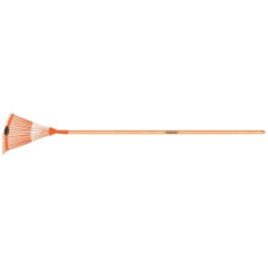 Escoba Metálica Regulable con 22 Dientes Tipo Alambre Plano y Mango de Madera 120 cm. Tramontina 77840721