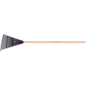 Escoba Plástica Negra Tramontina con 18 Dientes y Mango de Madera 120 cm. Tramontina 77850684