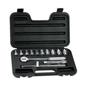 Juego de Dados/Cubos 12 Pts. Mando 1/2" 14 Piezas en Métricas. Stanley 86501