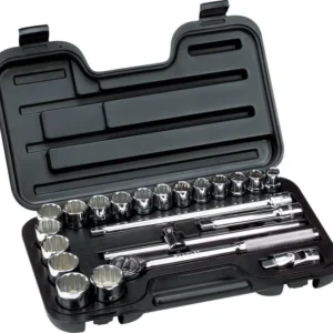 Juego 23 Piezas Dados Métricos Encastre 1/2''. Stanley 86531
