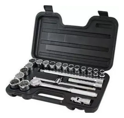 Juego 23 Piezas Dados Métricos Encastre 1/2''. Stanley 86531