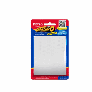 Blister con Parches de Cinta Multiusos Blanca de 10cm x 7.5cm. Driko ULTRABLIS-BCO