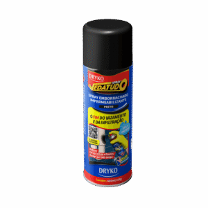 Caucho Impermeabilizante en Aerosol Negro. Driko SPRAYIMP-PRETO