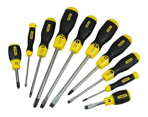 Juego de 10 Destornillador CushionGrip. Stanley STMT66676-840