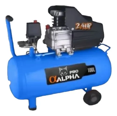 Compresor 2,4hp 100lts 225l/m. Alpha C610025
