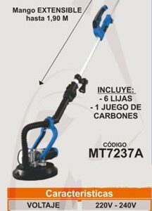 Lijadora de yeso para pared con mango. Alpha MT7237A