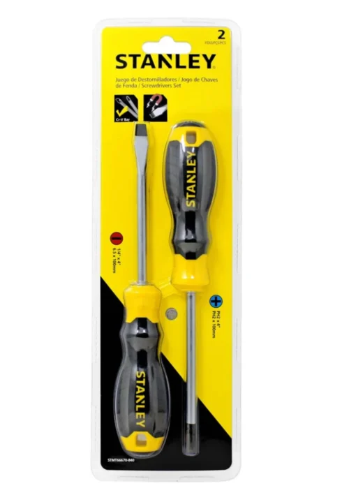 Juego de 2 Destornilladores CushionGrip. Stanley STMT66670-840