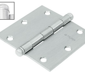 Bisagra cab.redonda,ac.niquelado 2½»x2½» «HERMEX» BC-253R. CODIGO DE PRODUCTO: 40275273