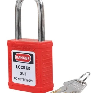 Candado de bloqueo rojo aro aluminio «BOZZYS» BD-G01. CODIGO DE PRODUCTO: 40281023