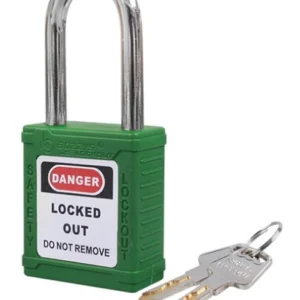 Candado de bloqueo verde aro aluminio»BOZZYS» BD-G04. CODIGO DE PRODUCTO: 40281026