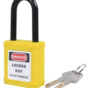 Candado de bloqueo amarillo Dieléctrico «BOZZYS» BD-G12. CODIGO DE PRODUCTO: 40281041