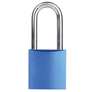 Candado de bloqueo azul(cuerpo aluminio)»BOZZYS»BD-A30. CODIGO DE PRODUCTO: 40281082