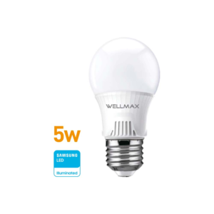 Lámpara LED 5w (equivale 40w) A50-E27, Cálida «WELLMAX». CÓDIGO DE PRODUCTO: 50400355