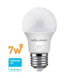 Lámpara LED 7w (equivale 60w) A55-E27, Cálida «WELLMAX». CÓDIGO DE PRODUCTO: 50400358