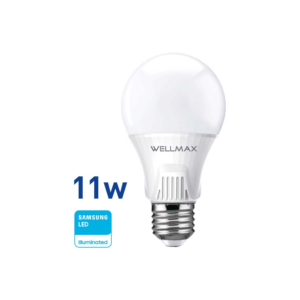 Lámpara LED 11w (equivale 100w) A60-E27, Fría «WELLMAX». CODIGO DE PRODUCTO: 50400370
